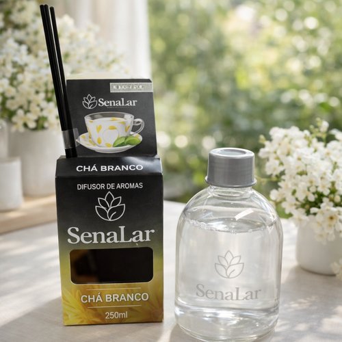 Difusor de aromas Chá Branco 250ml - Transparente