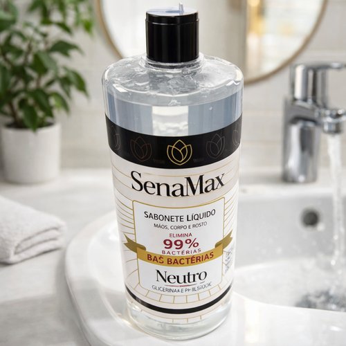 Sabonete liquido Antisséptico para mãos, corpo e rosto 1l