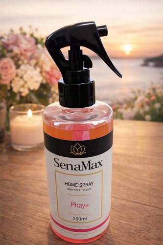 Spray Para ambientes e tecidos Pitaya 260ml - Rosa