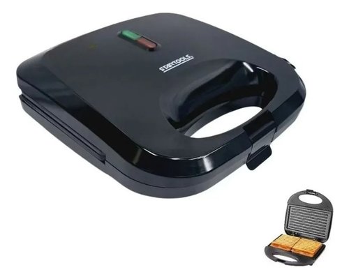 Sanduicheira Grill Elétrica 2 Em 1 Antiaderente Prensa Dupla 750W 127V