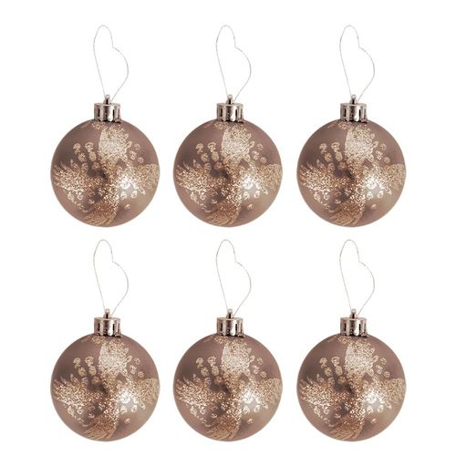 Kit 24 Bolas de Natal 6cm – Decoração Natalina Bronze
