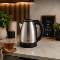 Chaleira Elétrica Century Atacama 1,8L Inox Base Giratória 360 Fervura Rápida Desliga Sozinha Chá Café Cozinha
