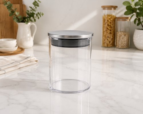 Pote Borossilicato Hermético de Inox Redondo 200ml