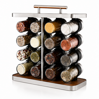 Conjunto 16 Potes de Condimentos Vidro 80ml - Inox
