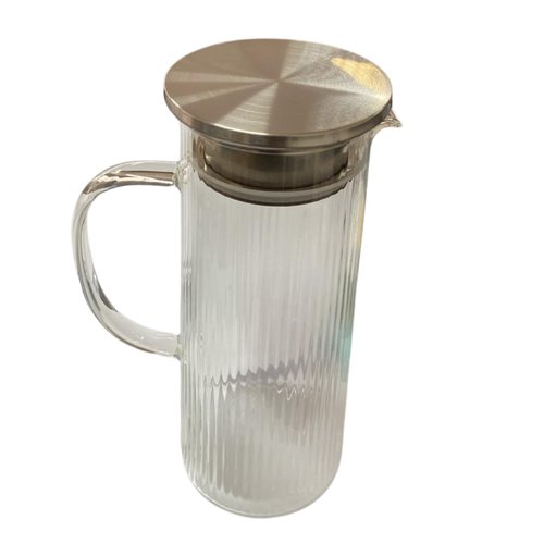 Jarra de Borossilicato Acqua com Tampa em Inox 1,4L