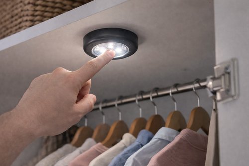 Luminária LED Adesiva Touch Black Bull - Preta