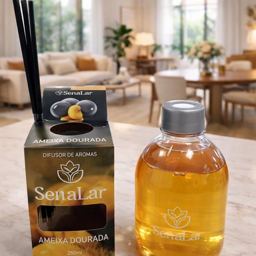 Difusor de aromas Ameixa dourada 250ml - Dourado