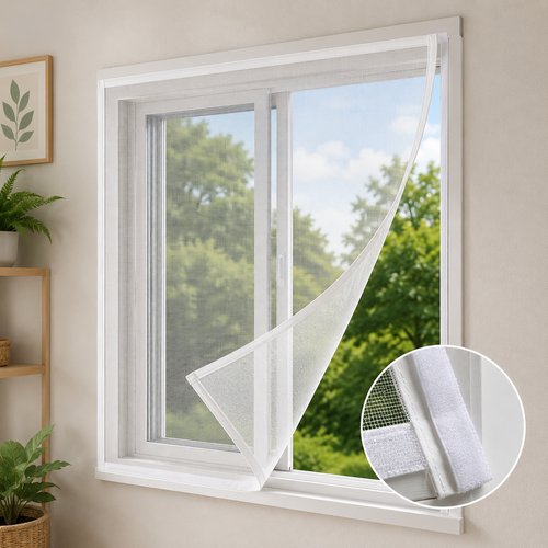 Tela Mosqueteiro com Velcro 105x155cm- Branca