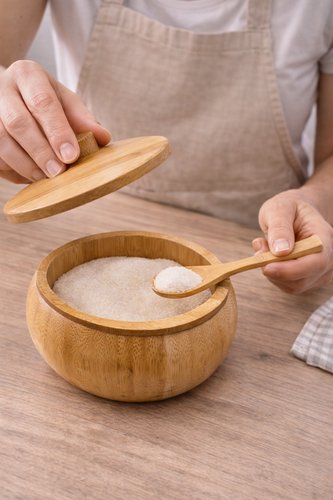 Açucareiro de Bambu com Colher FRATELLI