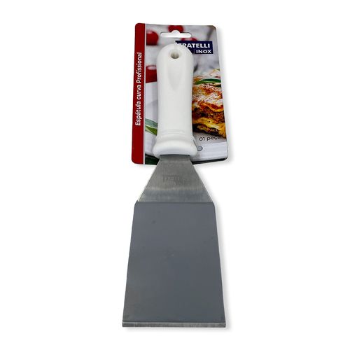 Espátula Curva em Aço Inox Profissional