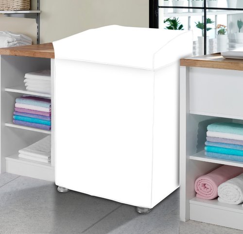 Capa Para Maquina de Lavar com tampa PVC Tamanho P - Branca