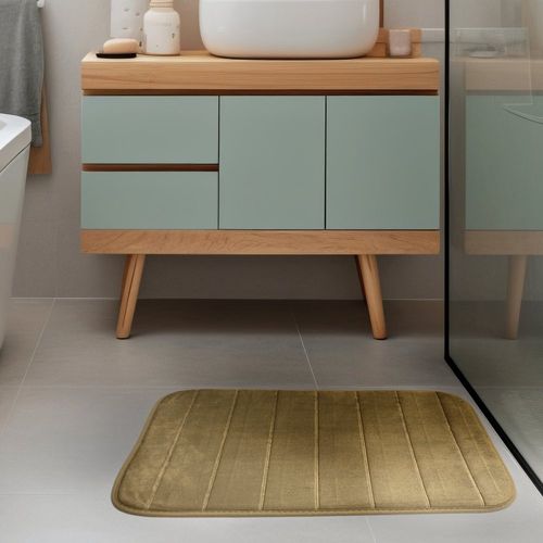 Tapete Soft para Banheiro Antiderrapante 40x60cm - Marrom