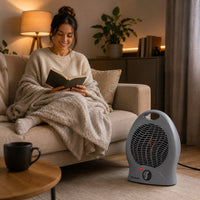 Aquecedor de Ar Elétrico 2000W 220V - Cinza