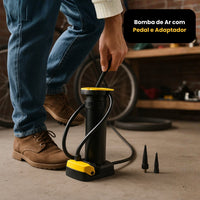 Bomba de Ar com Pedal e Adaptador