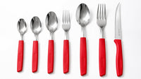 Conjunto Talheres 42 Peças New Caprese - Vermelha
