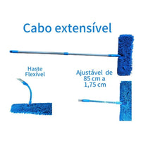 Esfregão Flat Cabo Extensível para Limpeza em Geral