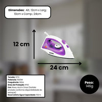 Ferro de Passar A Vapor Premium 127V - Sortida