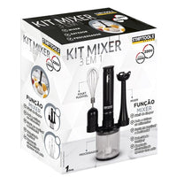 Kit Mixer, Processador e Batedor De Alimentos 3 Em 1 220V - Sortida