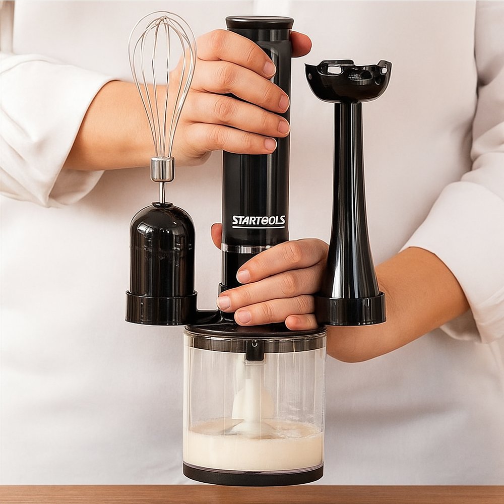 Kit Mixer, Processador e Batedor De Alimentos 3 Em 1 220V - Sortida
