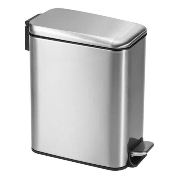 Lixeira de Inox Linea Retangular Multiuso - 5 Litros