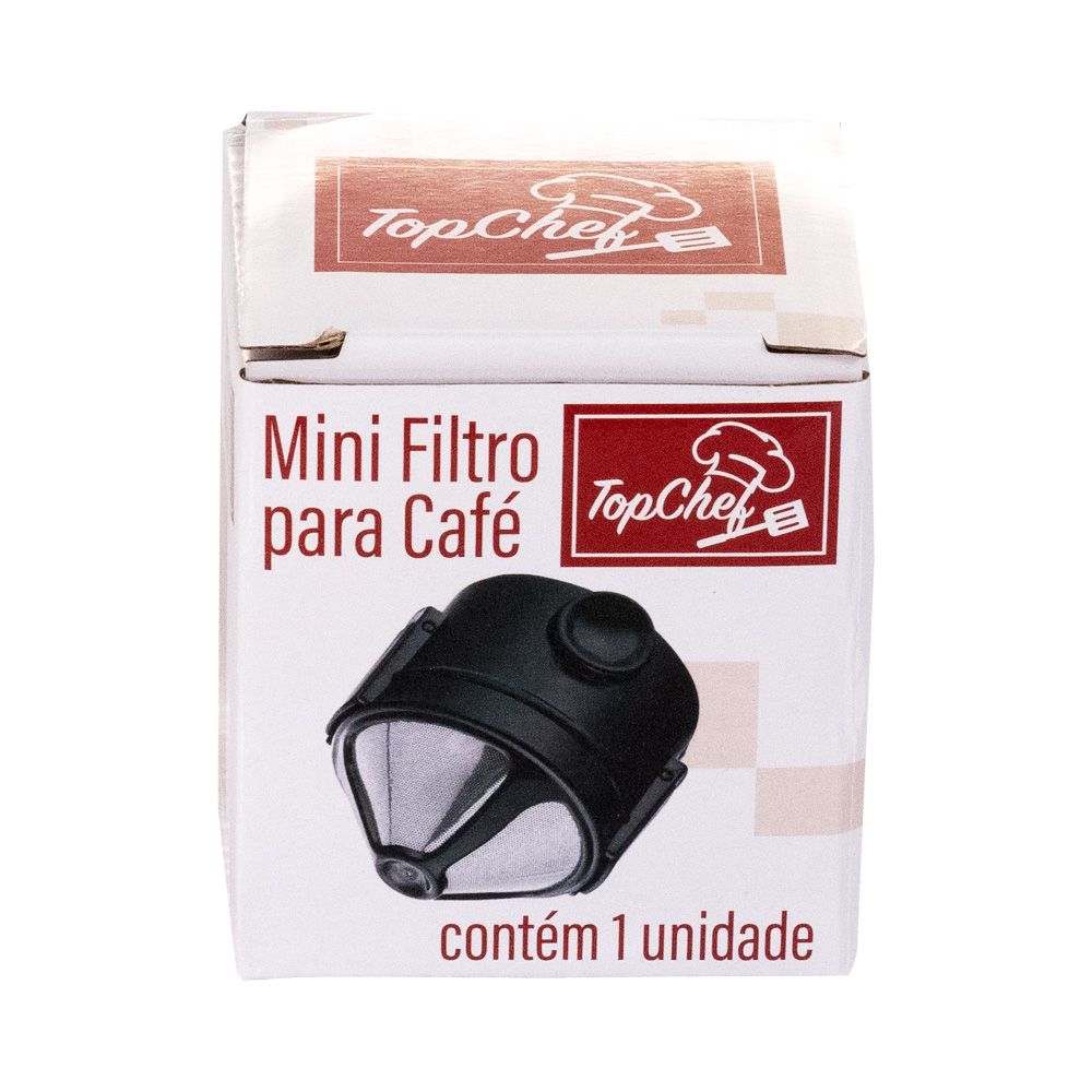 Mini Filtro Coador de Café Portátil Reutilizável Com Suporte Dobrável