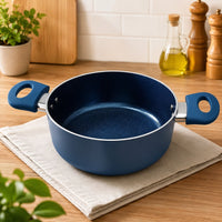 Panela Antiaderente Cerâmica com Tampa 18cm - Azul