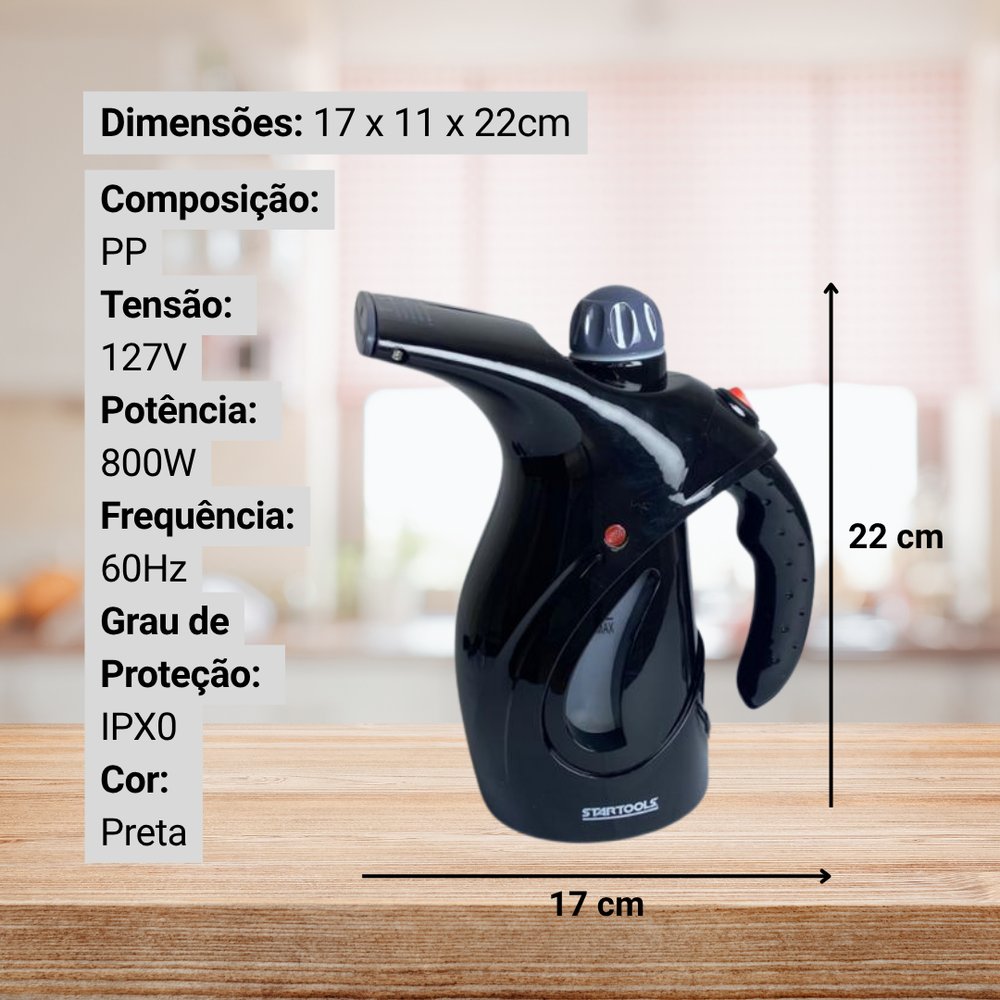 Passadeira A Vapor 127V - Preta
