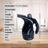 Passadeira A Vapor 127V - Preta