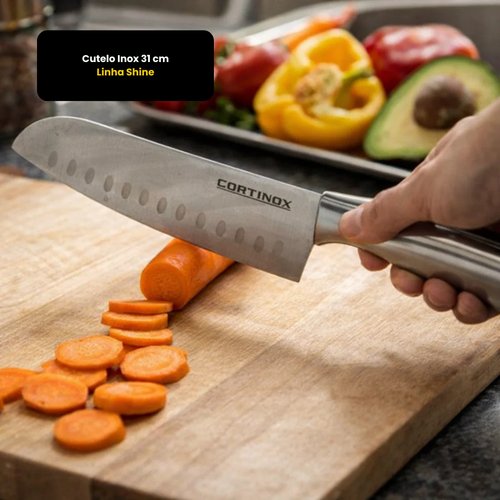 Cutelo Inox 31 cm – Linha Shine