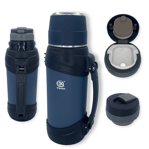 WE DROP - Garrafa Térmica 2,5 Litros Grande Camping Conserva 24 horas - Azul