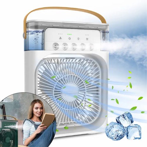 Ventilador Climatizador Portátil USB - Branco