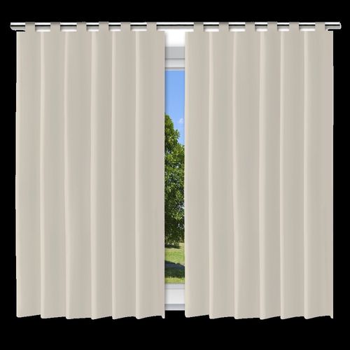 Cortina Blackout Bege - 280x240cm - c/ alça p/ varão