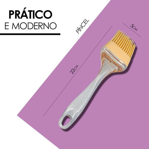 Conjunto de Utensílios de Cozinha em Silicone 3 peças - Laranja