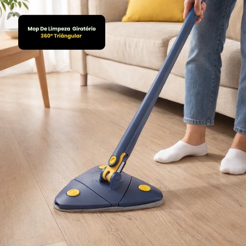 Mop De Limpeza  Giratório 360° Triângular