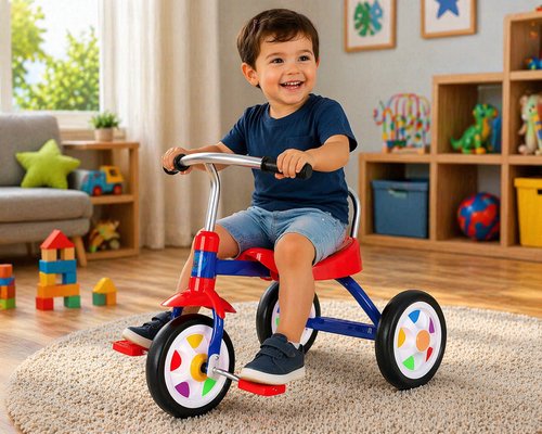 Triciclo Infantil Com Pedal - Azul