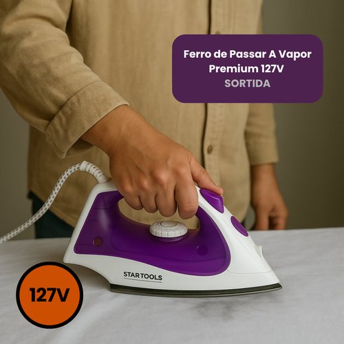 Ferro de Passar A Vapor Premium 127V - Sortida