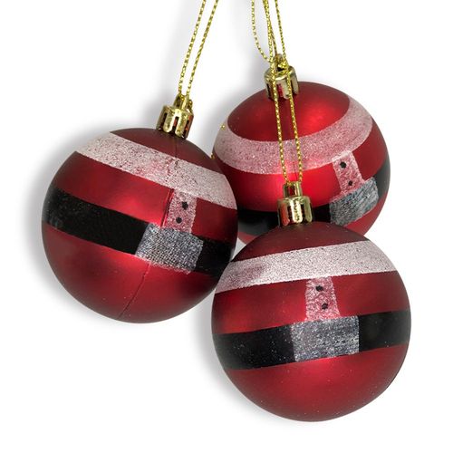 Kit 6 Bolas de Natal Papai Noel 6cm – Enfeite Natalino Especial
