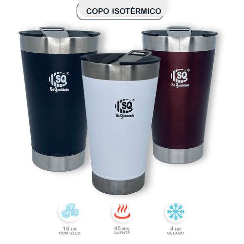 Lançamento Copo Termico Cerveja Abridor 500ml - BRANCO