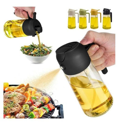 Borrifador Galheteiro Azeite Vinagre 470Ml Vidro Dosador - Sortida