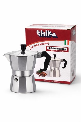 Cafeteira Italiana Inox 3 Xícaras