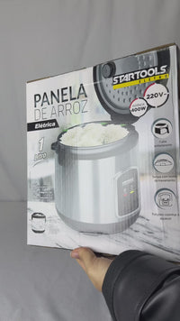 Panela de Arroz Elétrica 1 Litro 220V - Preta