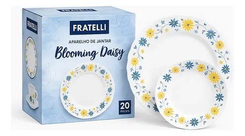 Aparelho De Jantar 20 Peças  Resistente e Elegante