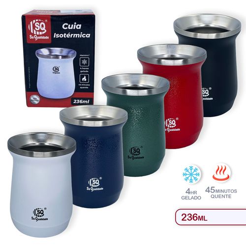 WE DROP - Cuia Térmica Classic Mate 230ml - BRANCO