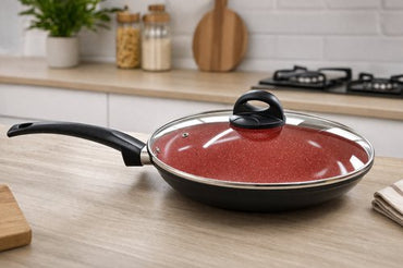 Frigideira com revestimento cerâmica 24cm- Preto