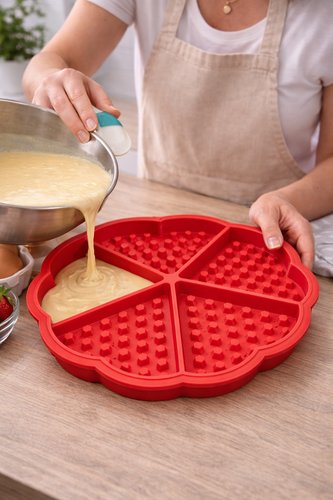 Forma de Silicone Waffle 5 divisórias / Sortido