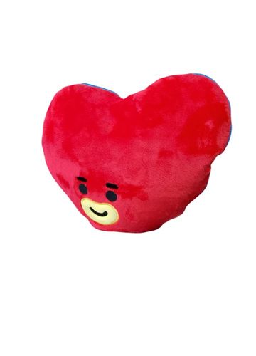 Manta Almofada Infantil Personagens BT21 - Vermelha