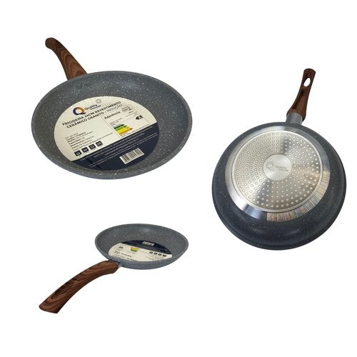 Frigideira Com Revestimento Cerâmico 24 cm - Cinza