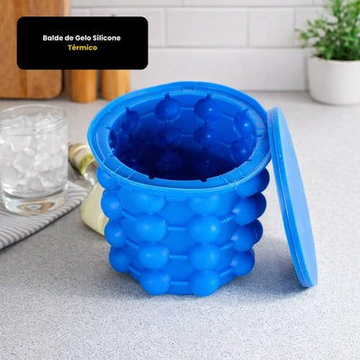 Balde de Gelo Silicone Térmico