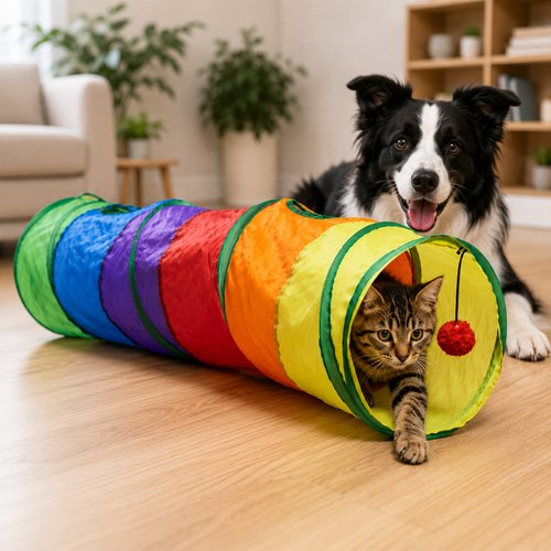 Túnel Colorido Para Pets 1,15m